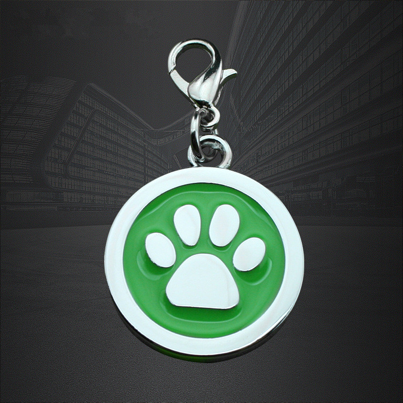 fornitura di lega di zinco pet dog tag tag round contro perso piastrine