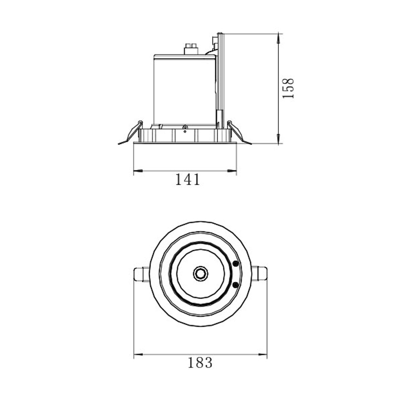 ruotato downlight 30w riflettori su e giù