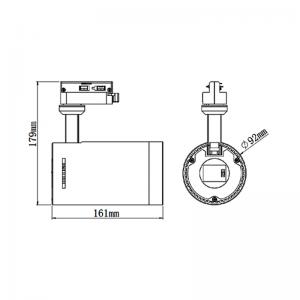 Faretto a binario a LED da 30W