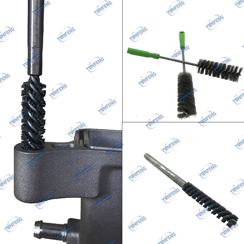 Spazzole per tubi industriali spazzole abrasive personalizzate Spazzole per fili ritorti Spazzola per tubi in allumina per Debarring Utensile per lucidatura