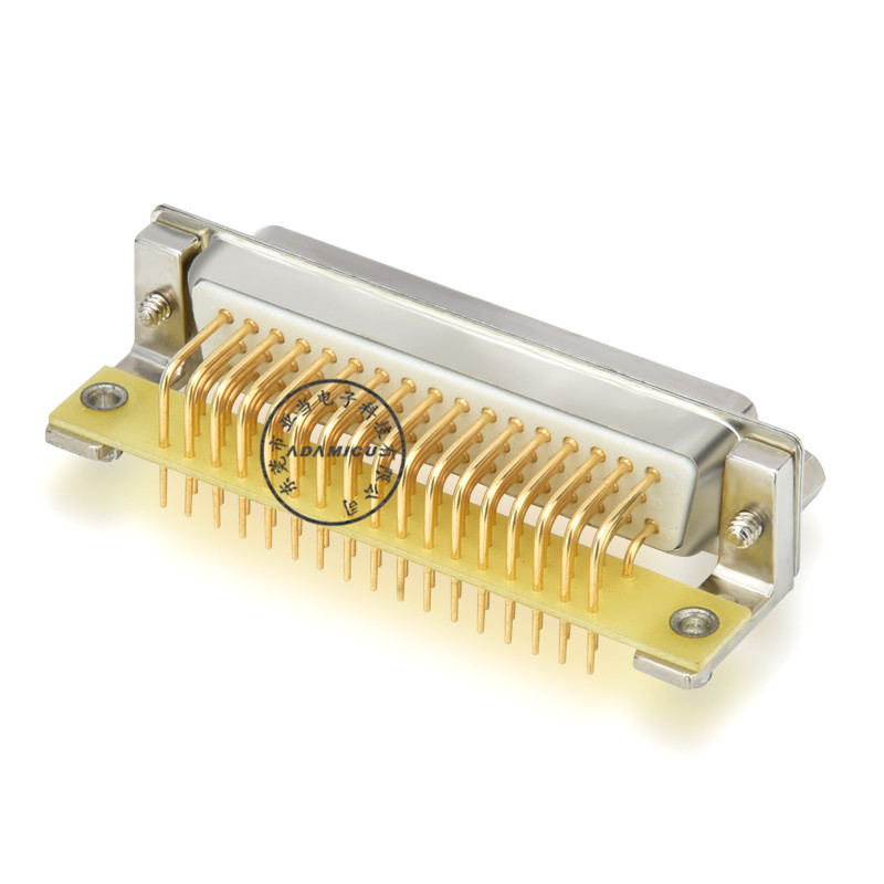 D-sub ad alta densità stecker connettore a 50 pin angolo di montaggio pcb ad angolo retto