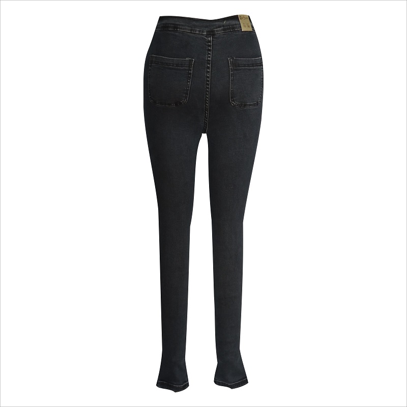 bel taglio disco grigio skinny jeans WS1005