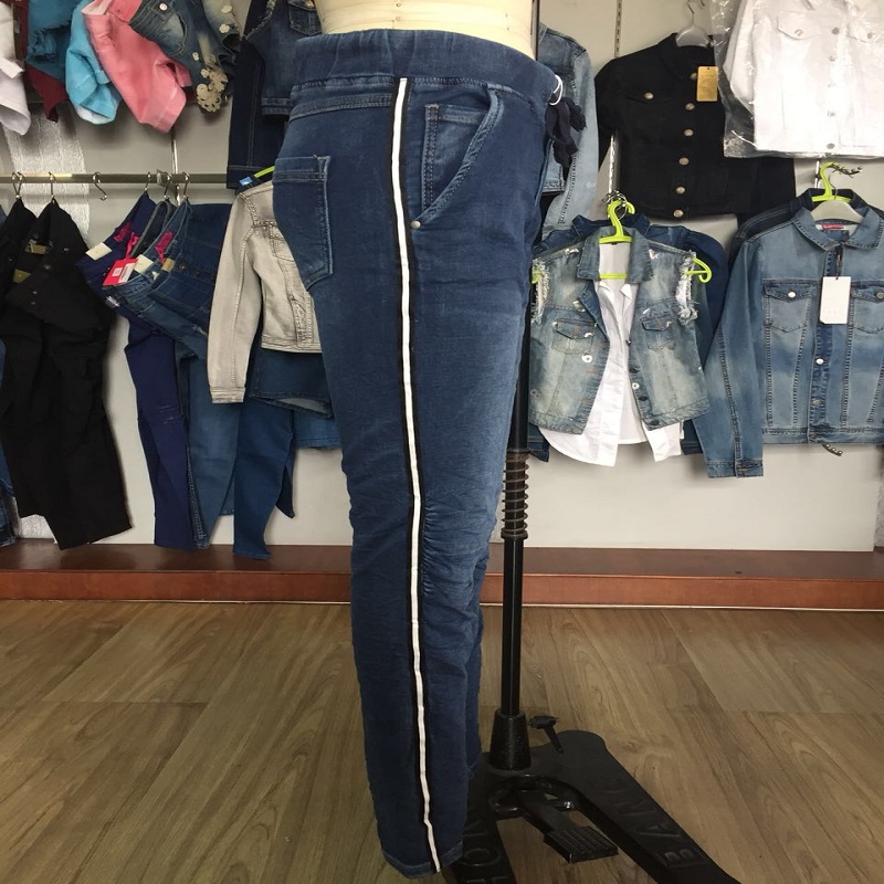 donna cintura elastica in vita jean WSMC7005