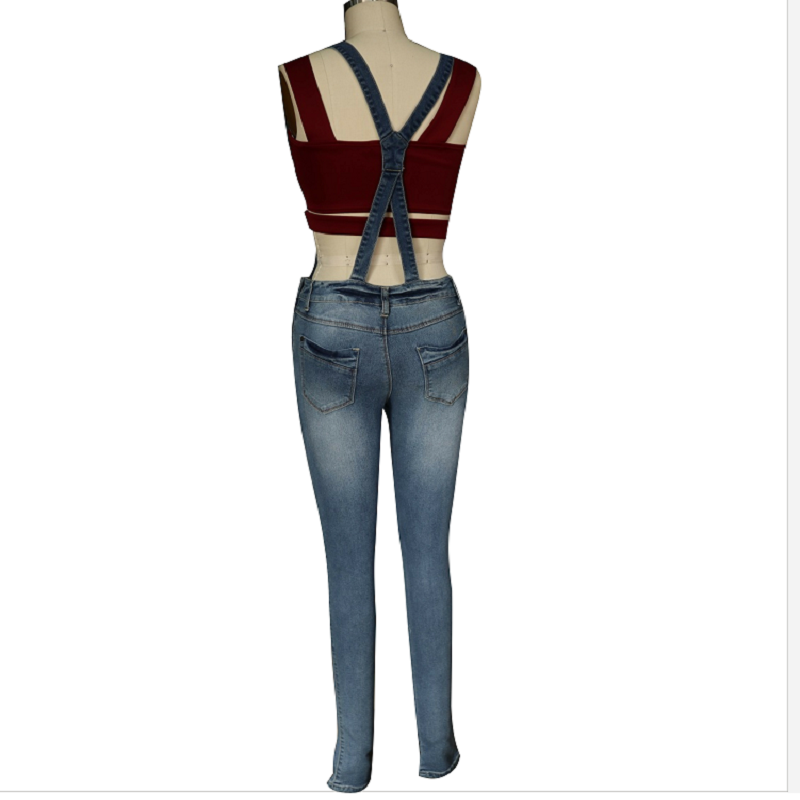 denim salopette WS1010