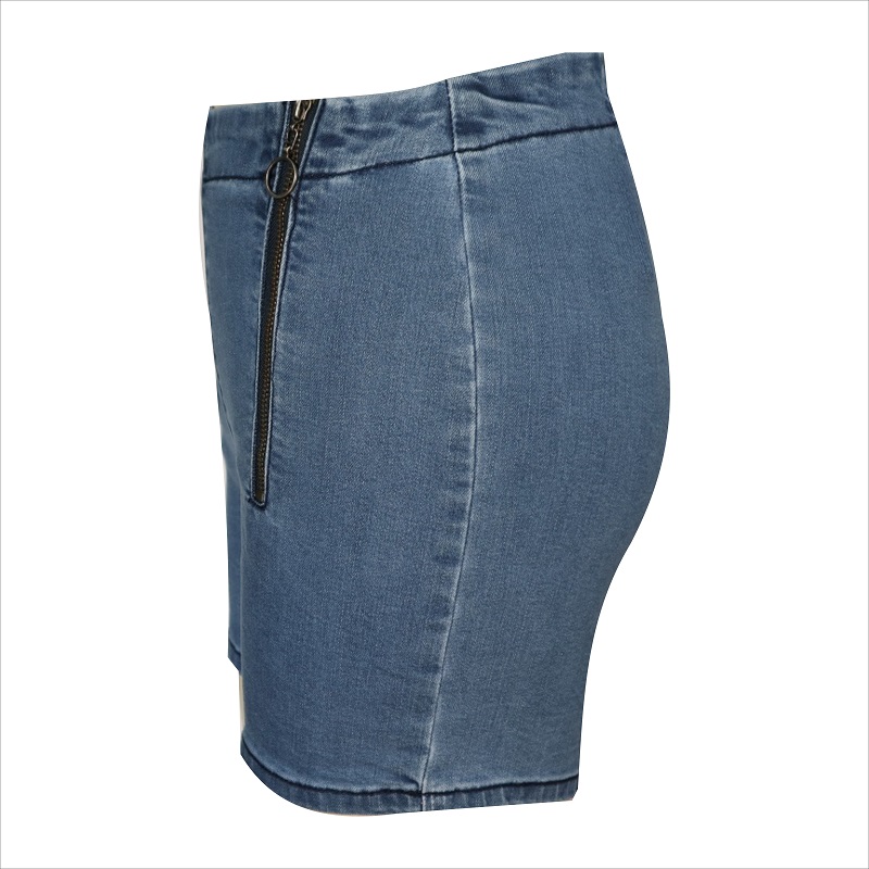 mini gonna in denim lavaggio acido WS1011