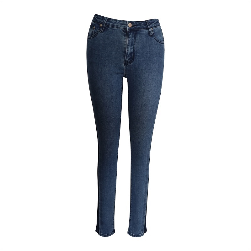 moda contrasto lavaggio jeans attillati WS10122