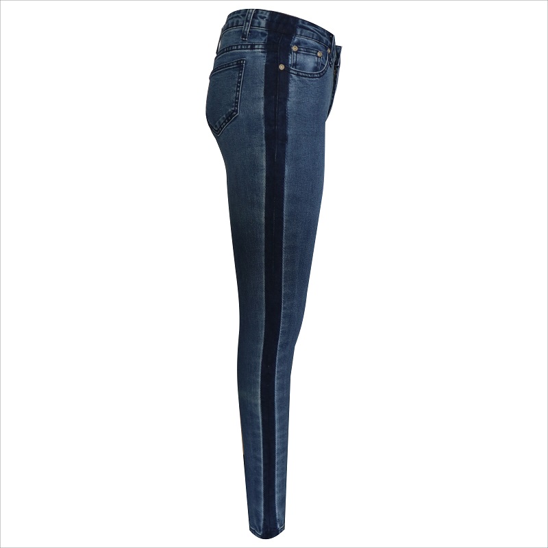 moda contrasto lavaggio jeans attillati WS10122