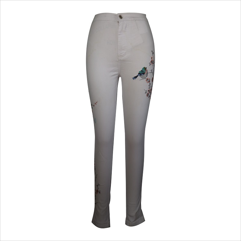 jeans bianchi da ricamo WS10124