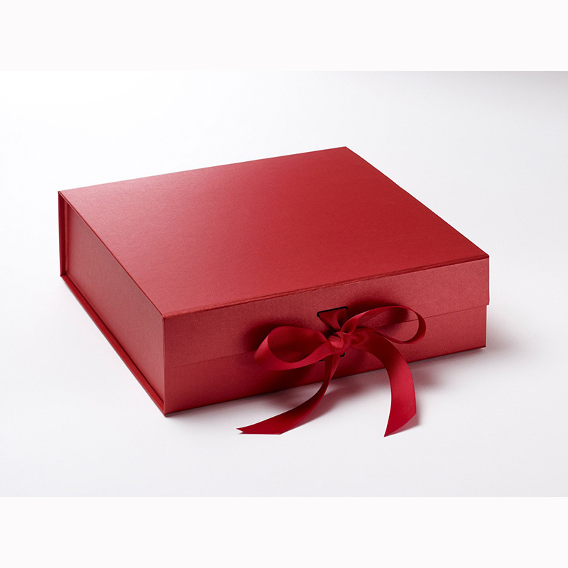 scatola regalo rigida con chiusura magnetica pieghevole a forma di libro logo stampato a caldo