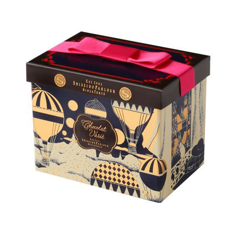 Confezione regalo rigida nera personalizzata all'ingrosso