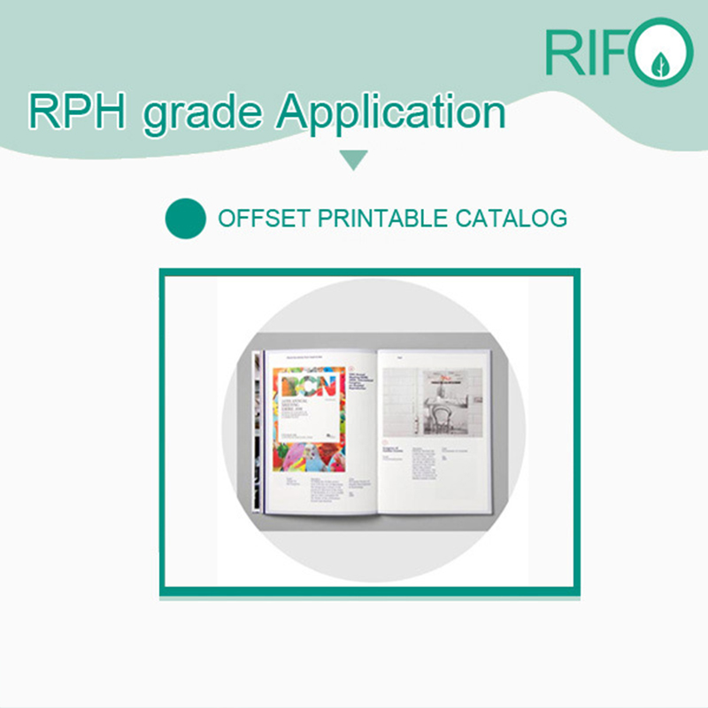 Carta sintetica BOPP bianca Rph-100 per materiali di stampa stampabili offset