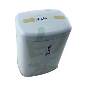 Scatola rettangolare personalizzata in latta bianca