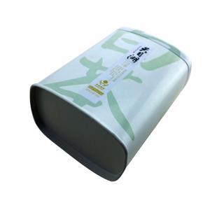 Scatola rettangolare personalizzata in latta bianca