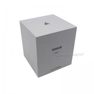 Scatola di imballaggio per orologio con logo in lamina d'argento su misura