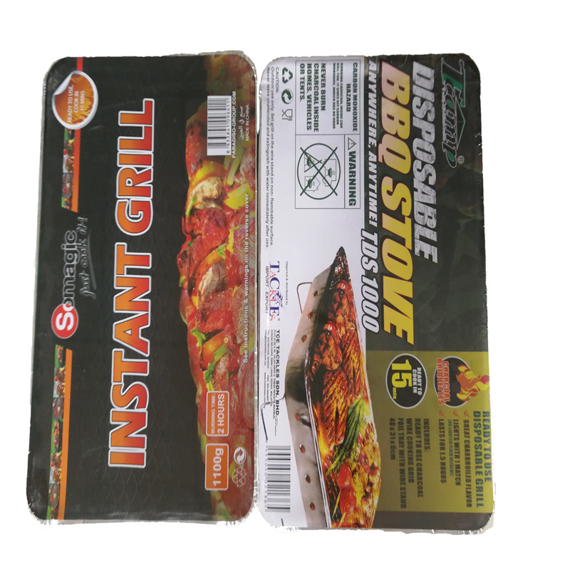 Grill portatile mono griglia istantaneo monouso