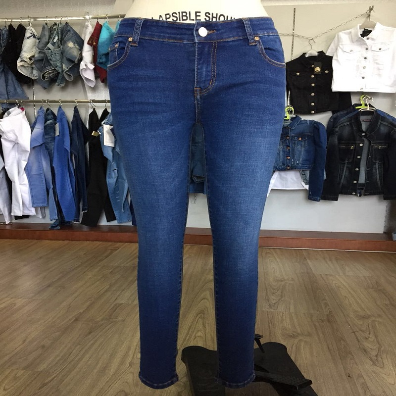 la candeggina lavare rip hem jeans attillati ws109057