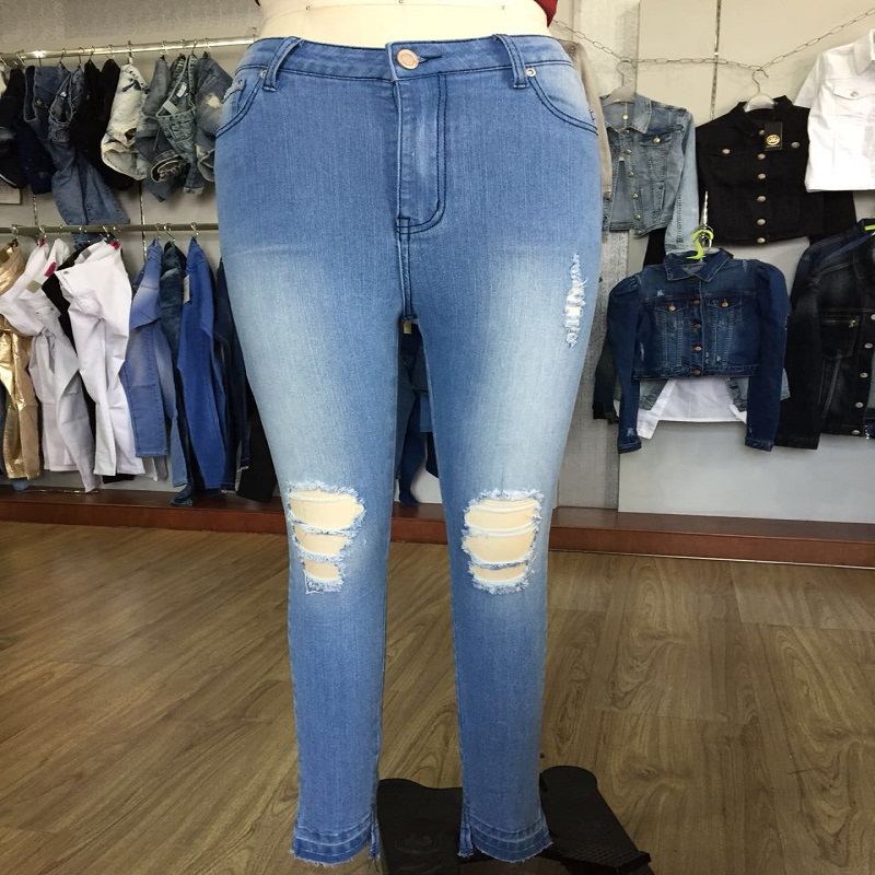 jeans skinny attillati blu WS101127