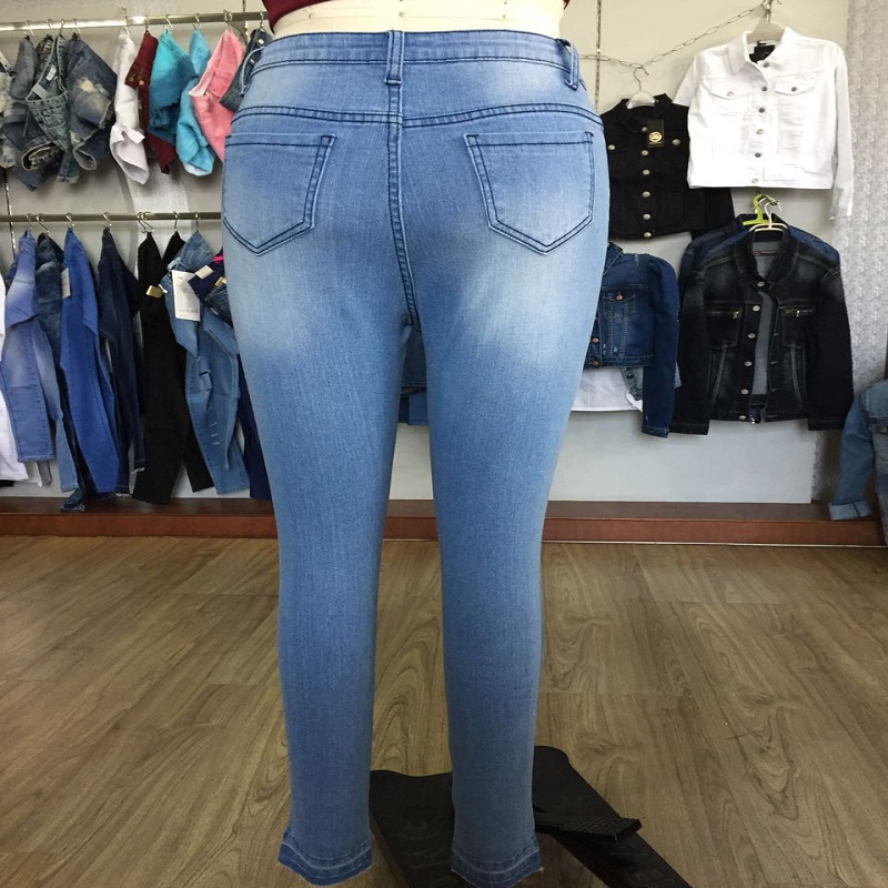 jeans skinny attillati blu WS101127