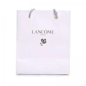 sacchetti di carta patinata laminata opaca oro con logo proprio