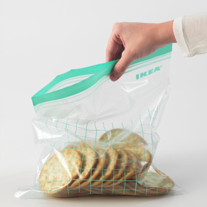 sacchetti di plastica sigillati con chiusura a zip con logo personalizzato