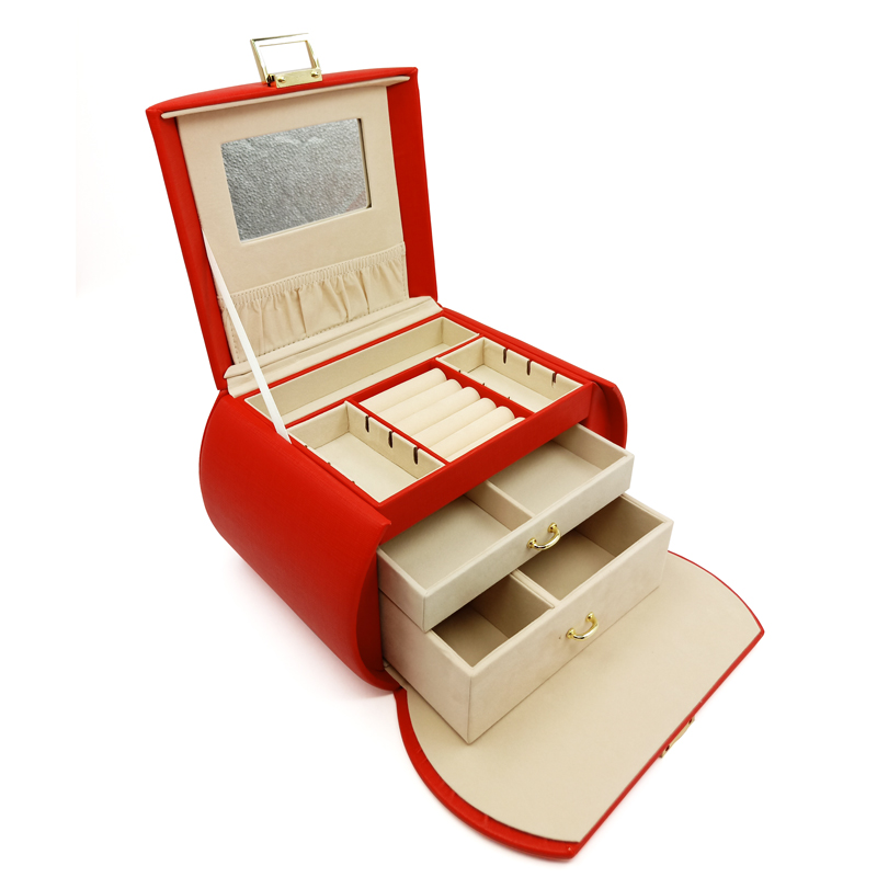 Contenitori di regalo bei dei gioielli di carta eleganti per l'imballaggio su ordinazione attuale