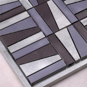 fornitore viola metallo tessera al mosaico colorato per muro interno