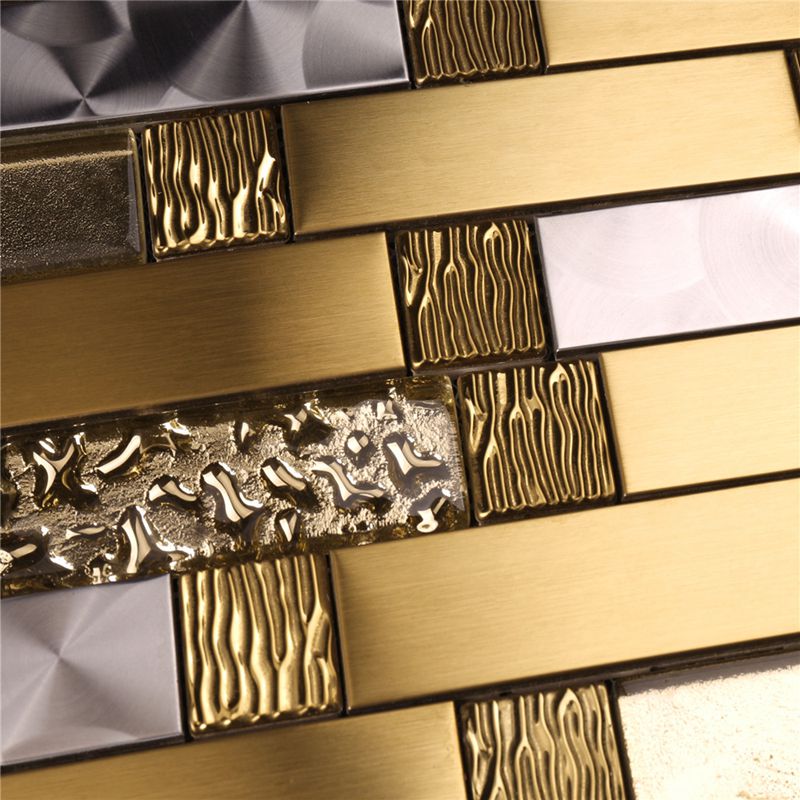 paraspruzzi mosaici per la vendita d'oro metal arte mosaico
