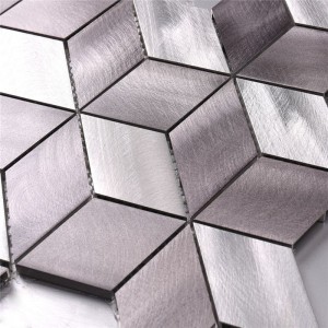 alluminio grigio matt finire di piastrelle per bagno muro della cucina