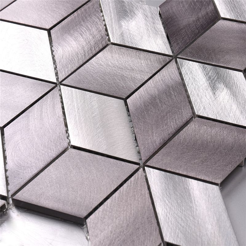 alluminio grigio matt finire di piastrelle per bagno muro della cucina