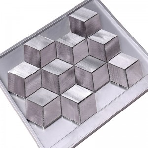 alluminio grigio matt finire di piastrelle per bagno muro della cucina