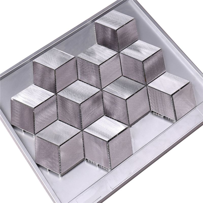 alluminio grigio matt finire di piastrelle per bagno muro della cucina