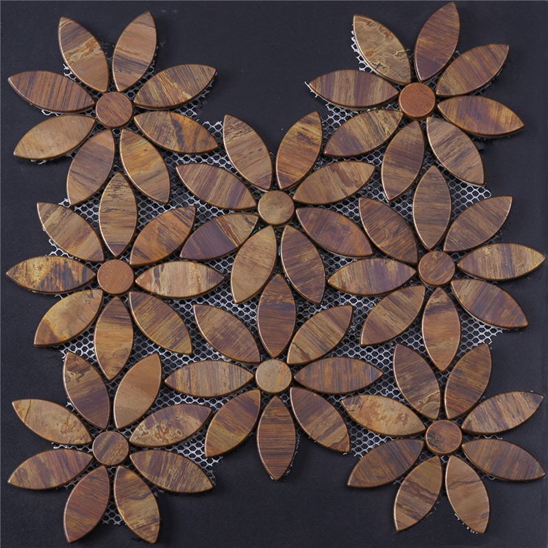 retro cucina wall flower tessera al mosaico, arte