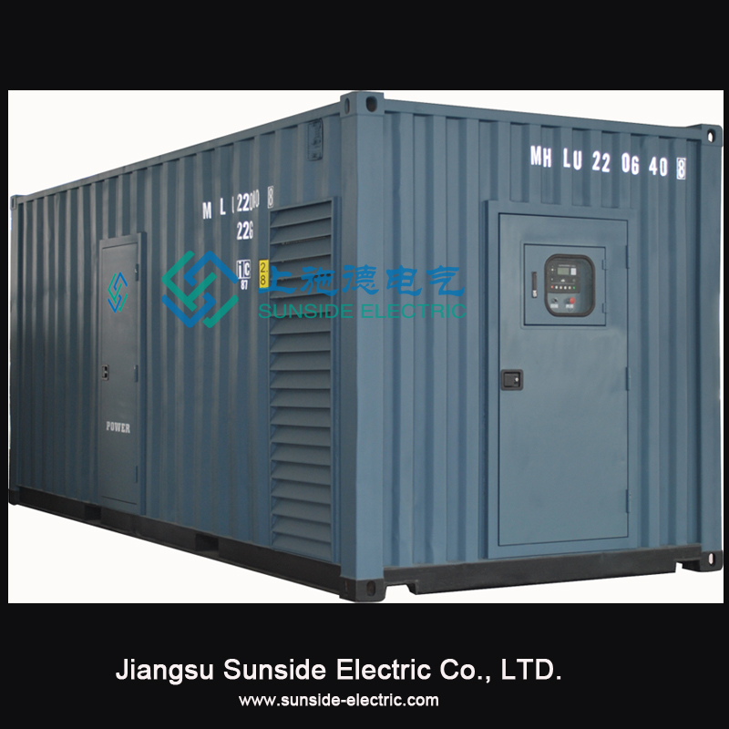 generatore diesel contenitore fissato