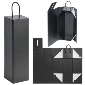 piu 'facile carico lusso carta scatola pieghevole per il vino