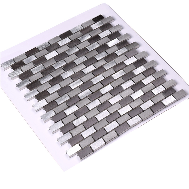 pennello 15 * 30 piastrelle metallo paraspruzzi alluminio design per la cucina