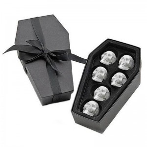 la stampa personalizzata giorno di halloween di pacchetto bara forma regalo.