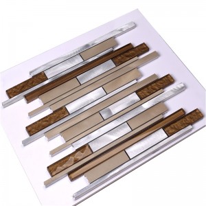 hlc40 3d di vetro e alluminio golden seleziona mosaico interno salotti muro decorativo e pavimento design