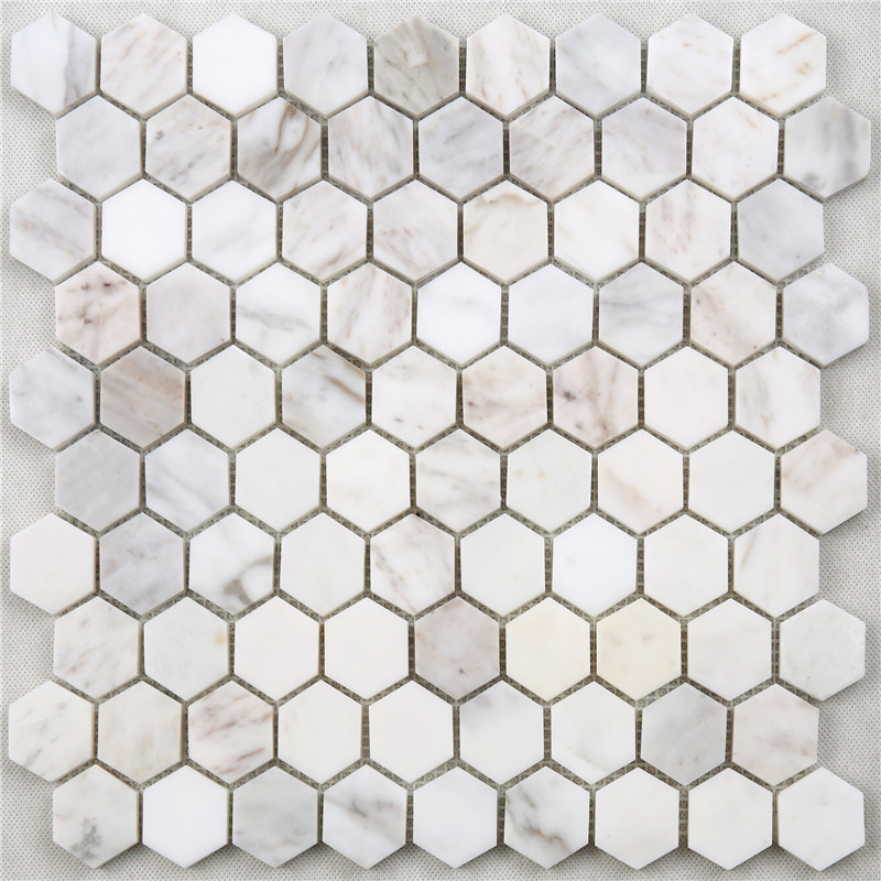 sdl40 bianco carrara esagono marmo mosaico piastrelle medaglione per bagno le piastrelle per la cucina