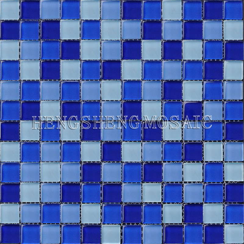 hxb104 antiscivolo vetro mosaico a tessere quadrate di piscina mosaico piastrelle blu