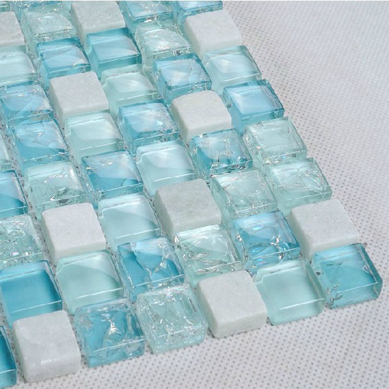puro ghiaccio blu mare vetro rotto e unico mosaico sauna spa le piastrelle per la vendita