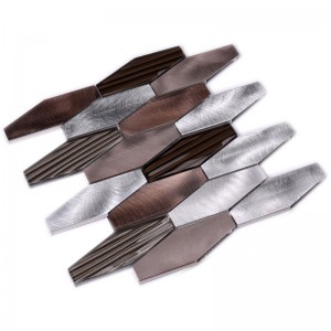 il metallo in lega di alluminio, vetro mosaico in tessere piastrelle mix