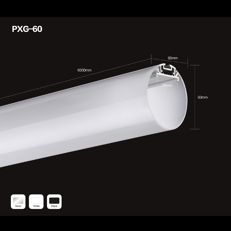 superficie di alluminio anodizzato led rotondo profilo portato nastro luce