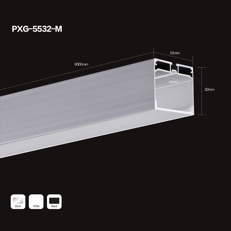 6063 u forma alluminio channel condotto estrusione di alluminio per condotto striscia di luce