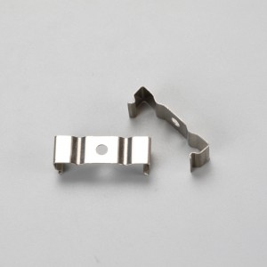 profilo di alluminio con copertura del pc ha fine i cappucci e crescente clip per condotto striscia