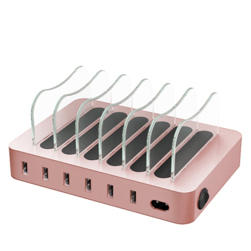 KPS-8403LC Caricatore a sei porte USB (cavo AC USA / UE / Regno Unito / AU)