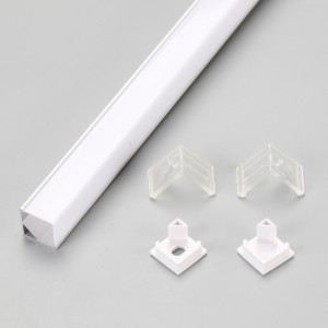 90 gradi di illuminazione led di alloggi soffitto ha profilo strip