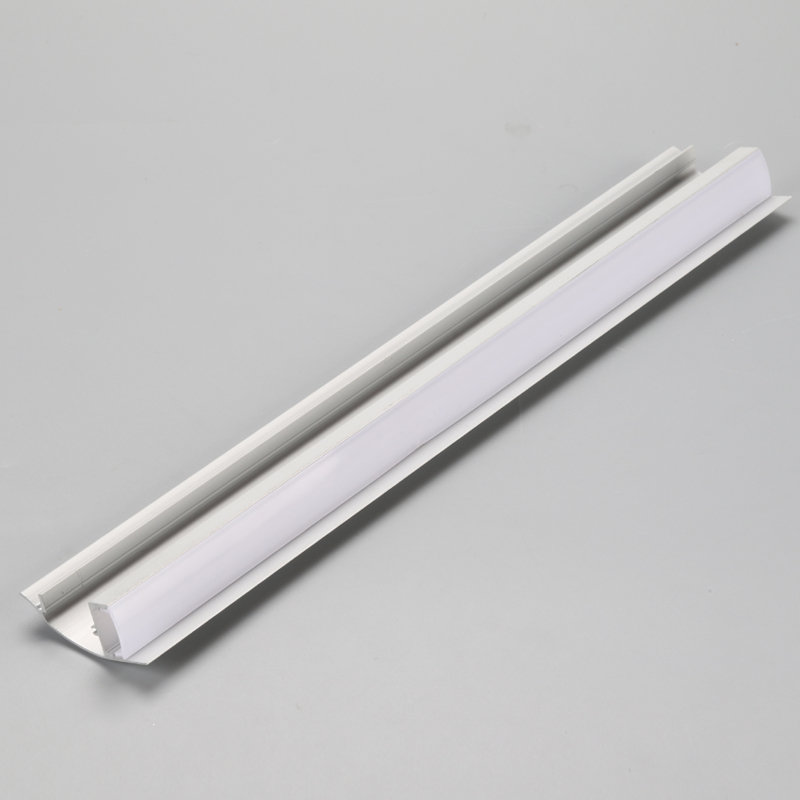 curva pc coprire alluminio profilo condotto striscia flessibile led strip diffusore