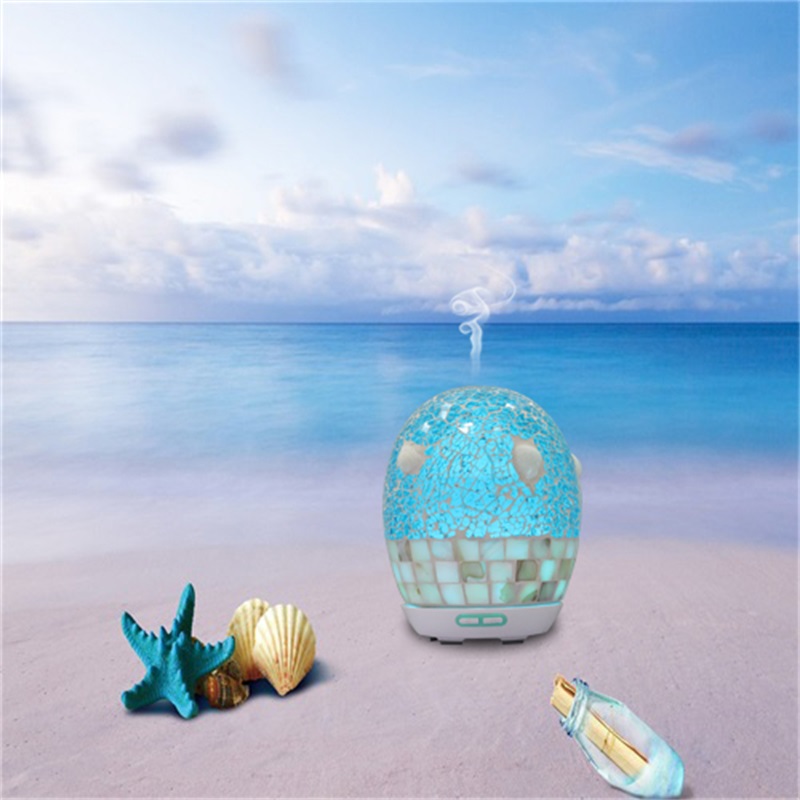 Aromatherapy 2018 nuova invenzione mosaico diffusore di vetro shell shell