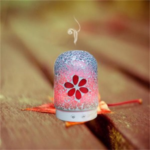 Diffusore di ultrasuoni elettrico di olio essenziale di vetro mosaico della fabbrica cinese più recente