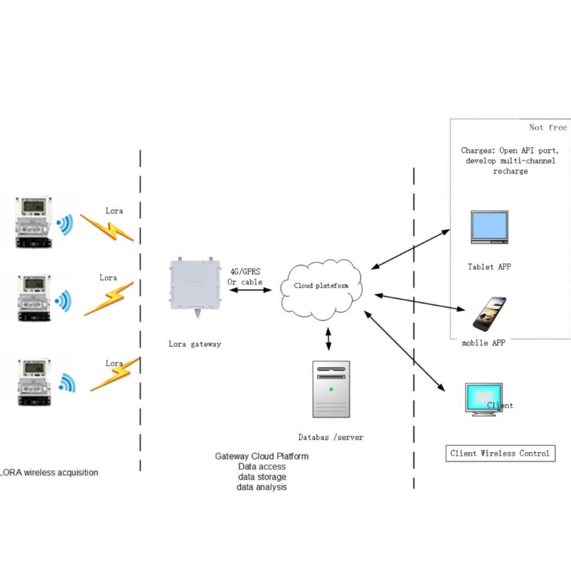 Smart single prepagati Contatori elettrici e soluzione